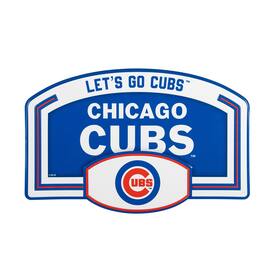 Evergreen Enterprises - Chicago Cubs 11" x 17" Embossed USA Steel Buckle Wall Sign - Multicolor