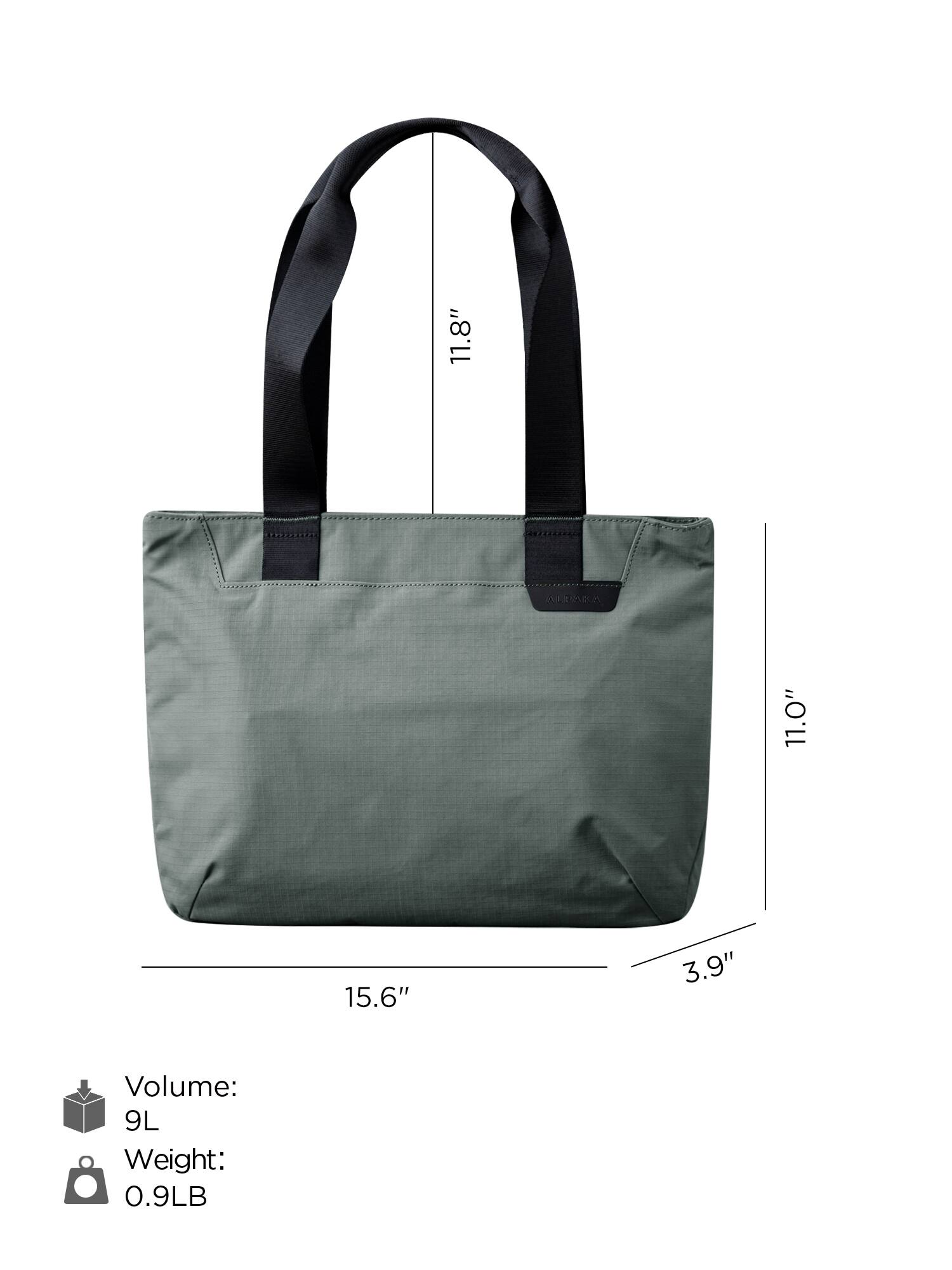 11.8"  
11.0"  
15.6"  
3.9"  
Volume: 9L  
Weight: 0.9LB