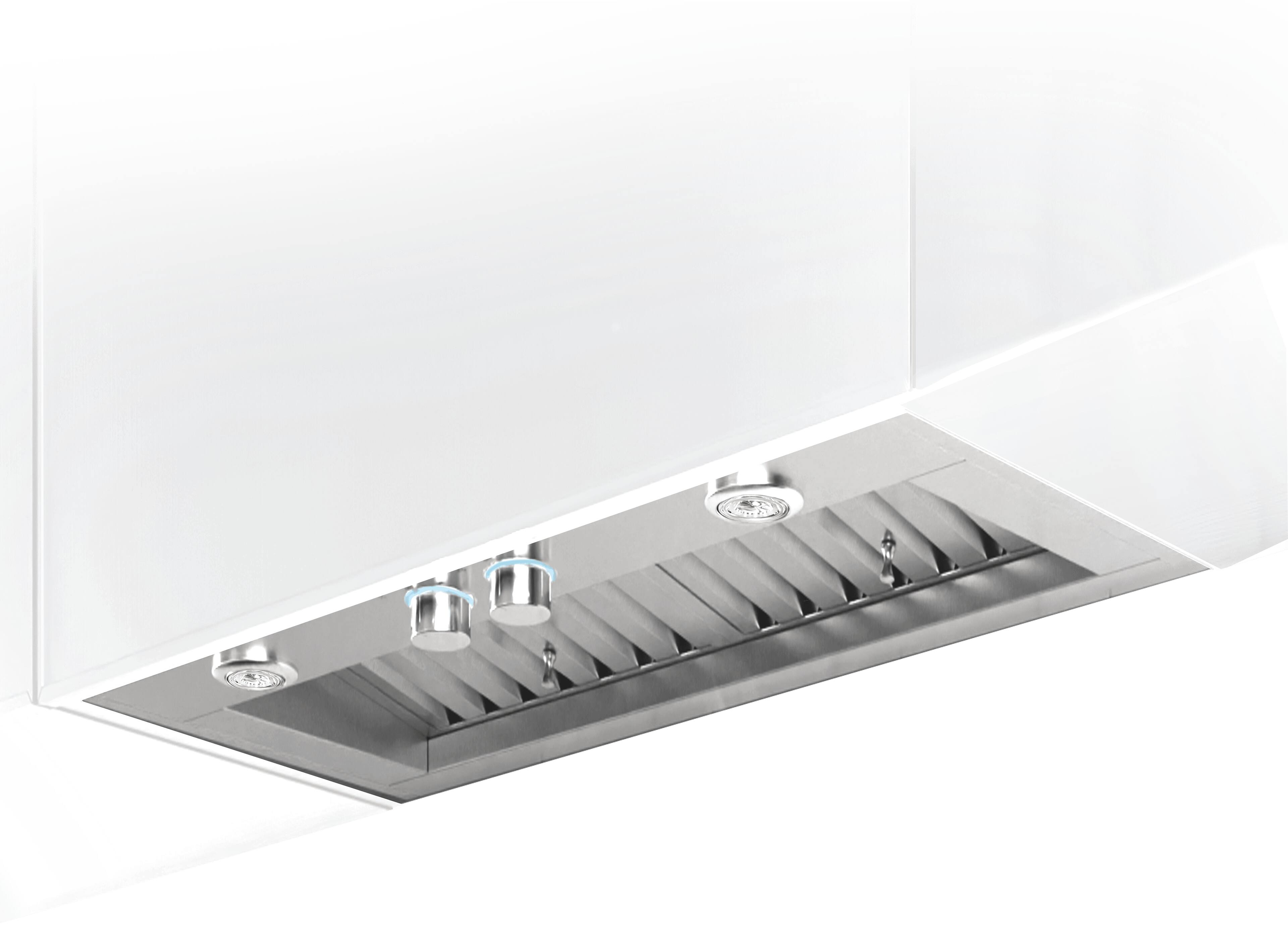 Front. Elica - Elica Trento 46 in. Insert Range Hood - Stainless Steel.