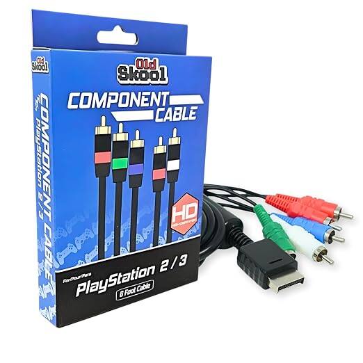 600 Shool Old Skool COMPONENT CABLE PlayStation 2/3 COMPONENT HD CABLE For PlayStation 2/3