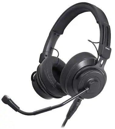 Front. Audio-Technica - BPHS2CA-UT Dual Ear Stereo Headset.