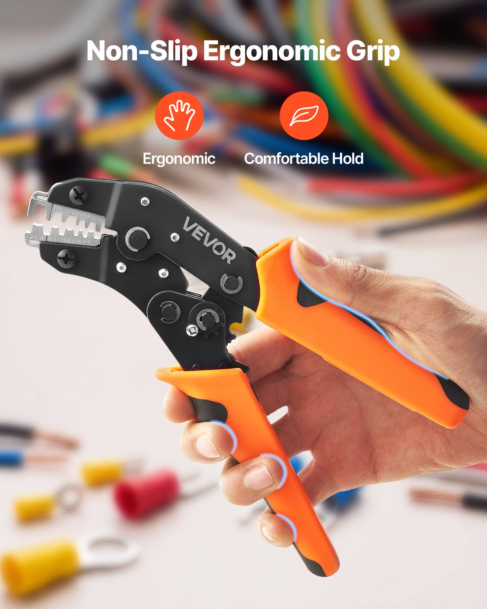 Non-Slip Ergonomic Grip  
Ergonomic  
Comfortable Hold  
VEVOR