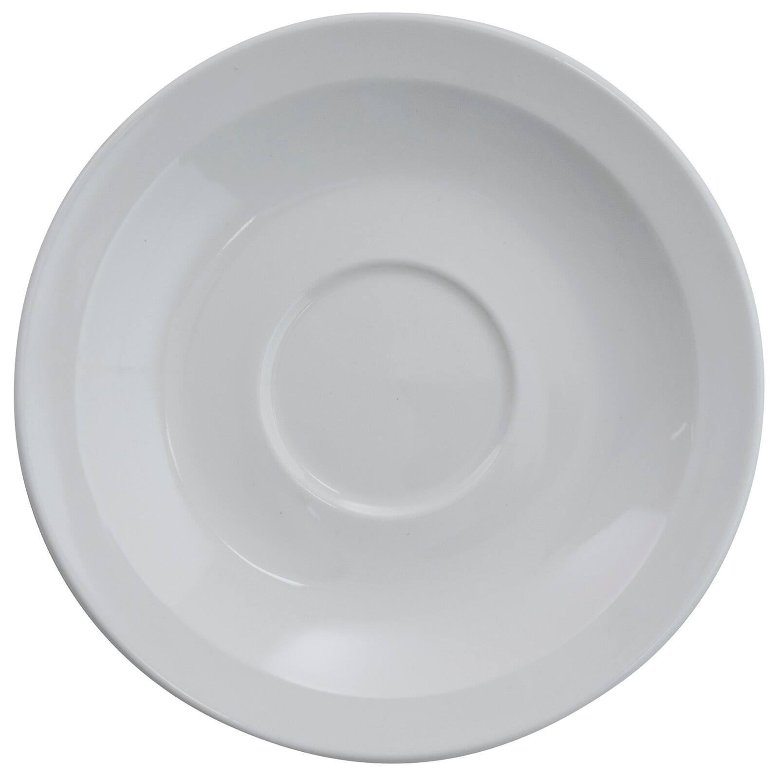 Back. ChefWave - ChefWave 3oz Ceramic Tiara Espresso Cup and Saucer Set (2-pack) - White.