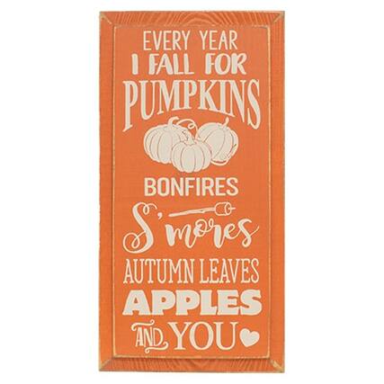 EVERY YEAR I FALL FOR PUMPKINS BONFIRES S'mores AUTUMN LEAVES APPLES AND YOU
