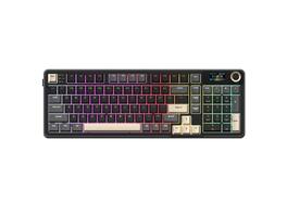 Rosewill - Neon S96 Wireless Mech Keyboard, 98-Key w/ Volume Knob, RGB, 3750mAh, BT/USB-C, Hot-Swap Browns, Win/macOS - Black
