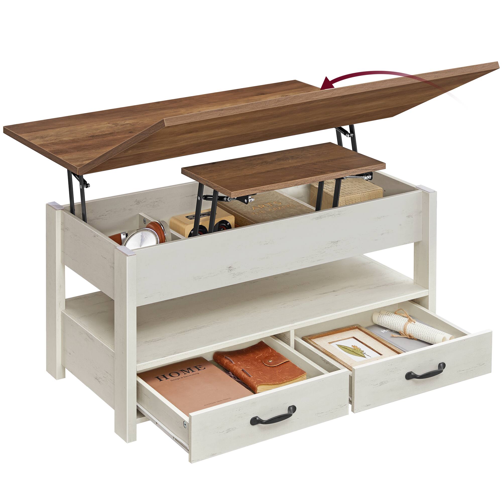 Honey Brown and Rustic White