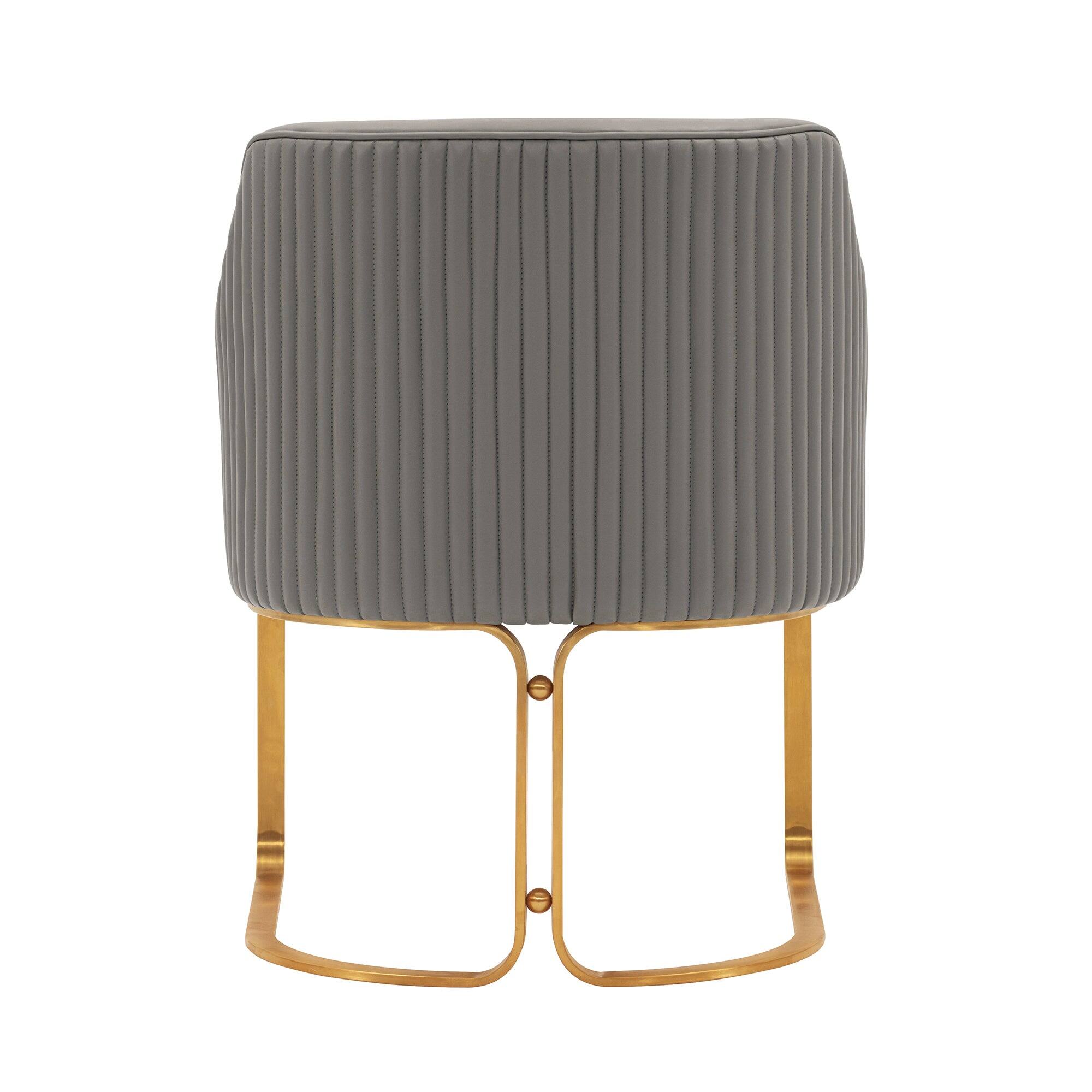 Alt View 3. Manhattan Comfort - Raya Modern Wood Vegan Leather Dining Chair - Taupe.