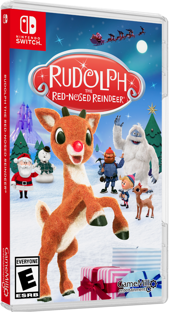 NINTENDO SWITCH. RUDOLPH THE RED-NOSED REINDEER EVERYONE E ESRB GameMillo entertainment.