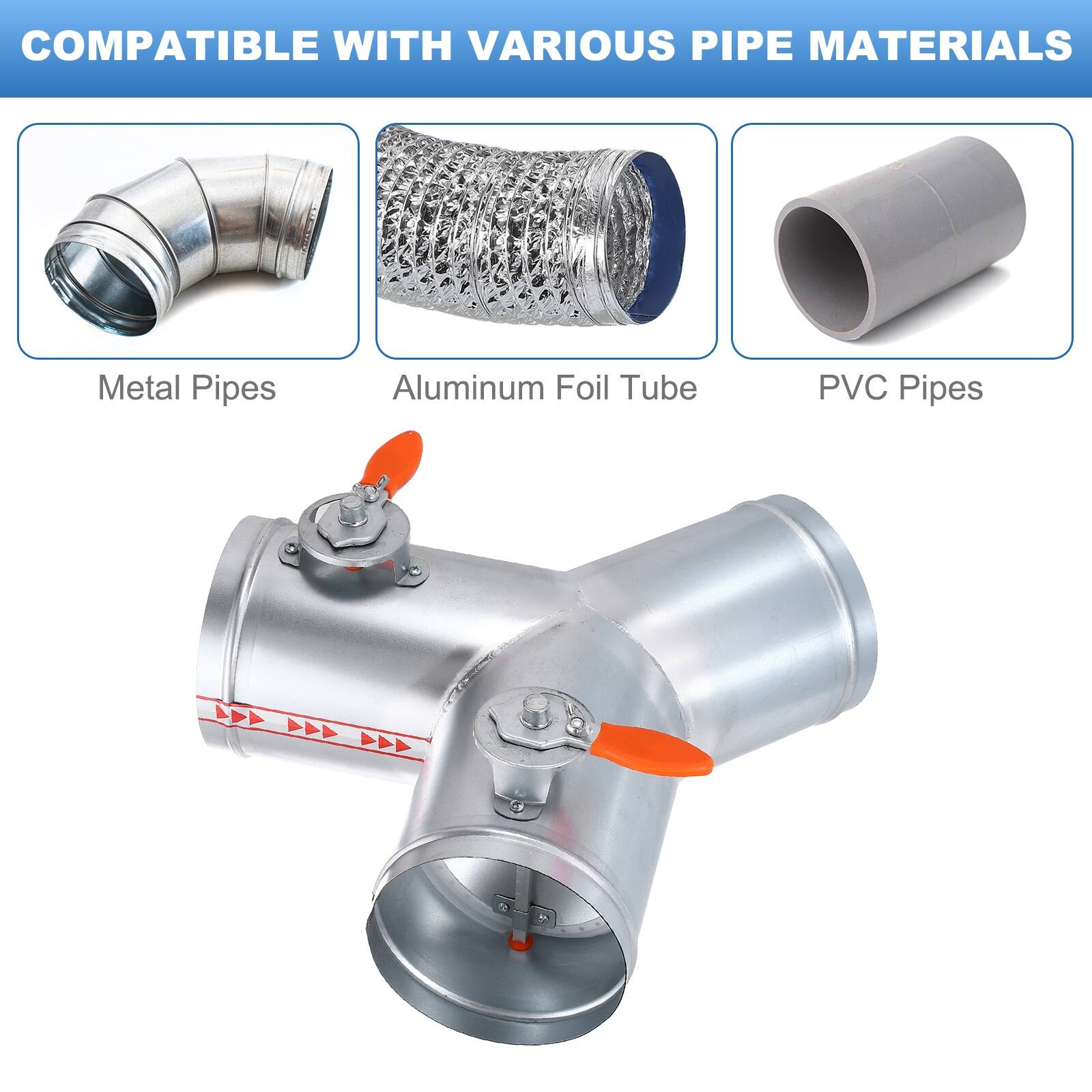 COMPATIBLE WITH VARIOUS PIPE MATERIALS

- Metal Pipes
- Aluminum Foil Tube
- PVC Pipes