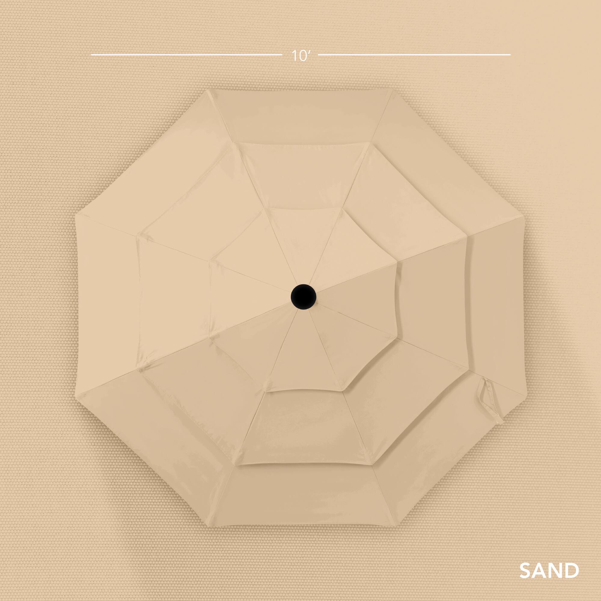 The text on the image is "10' SAND".