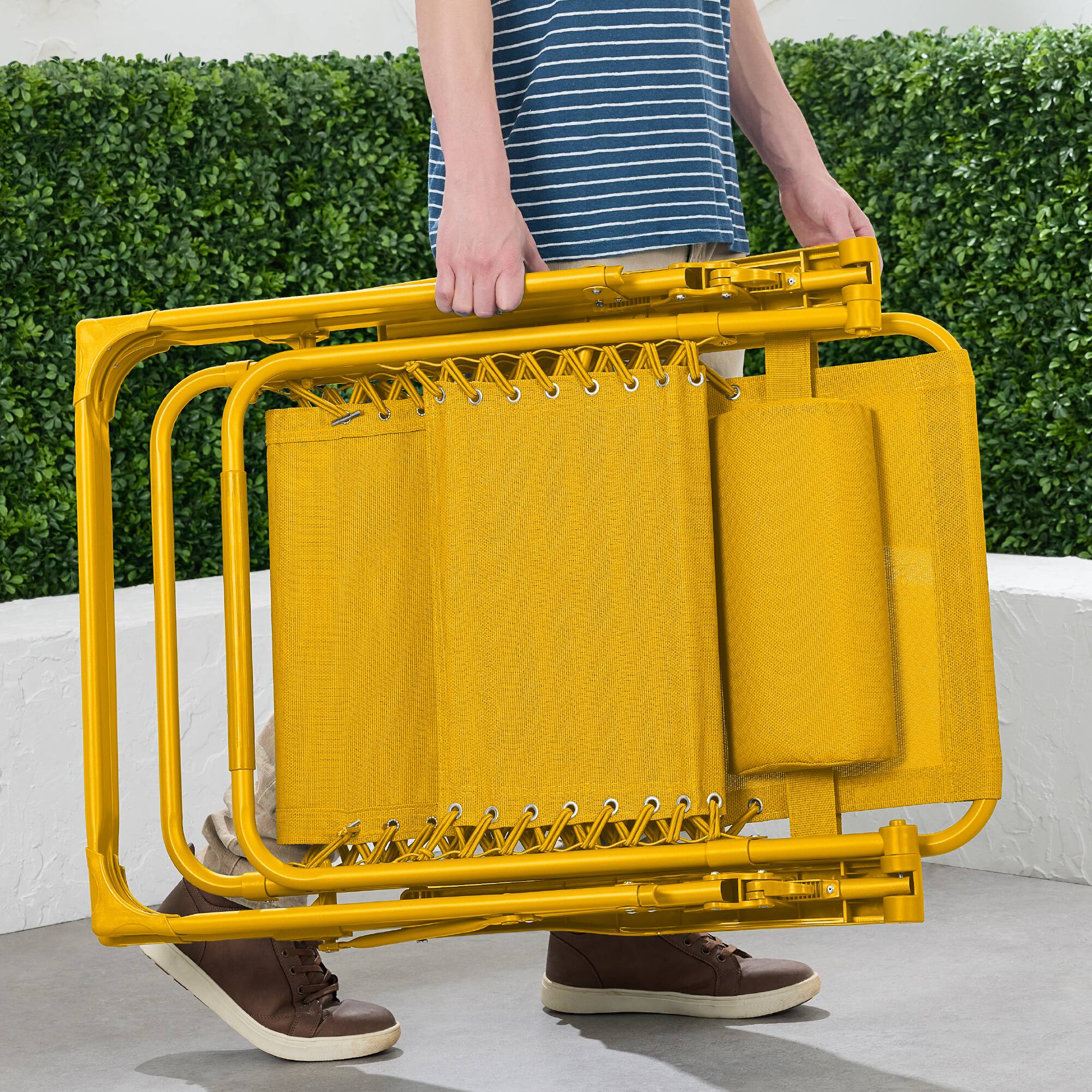 Alt View 2. Best Choice Products - Best Choice Products Monochromatic Zero Gravity Chair, Folding Patio Recliner w/Side Tray, Headrest - Sunflower - Sunflower.