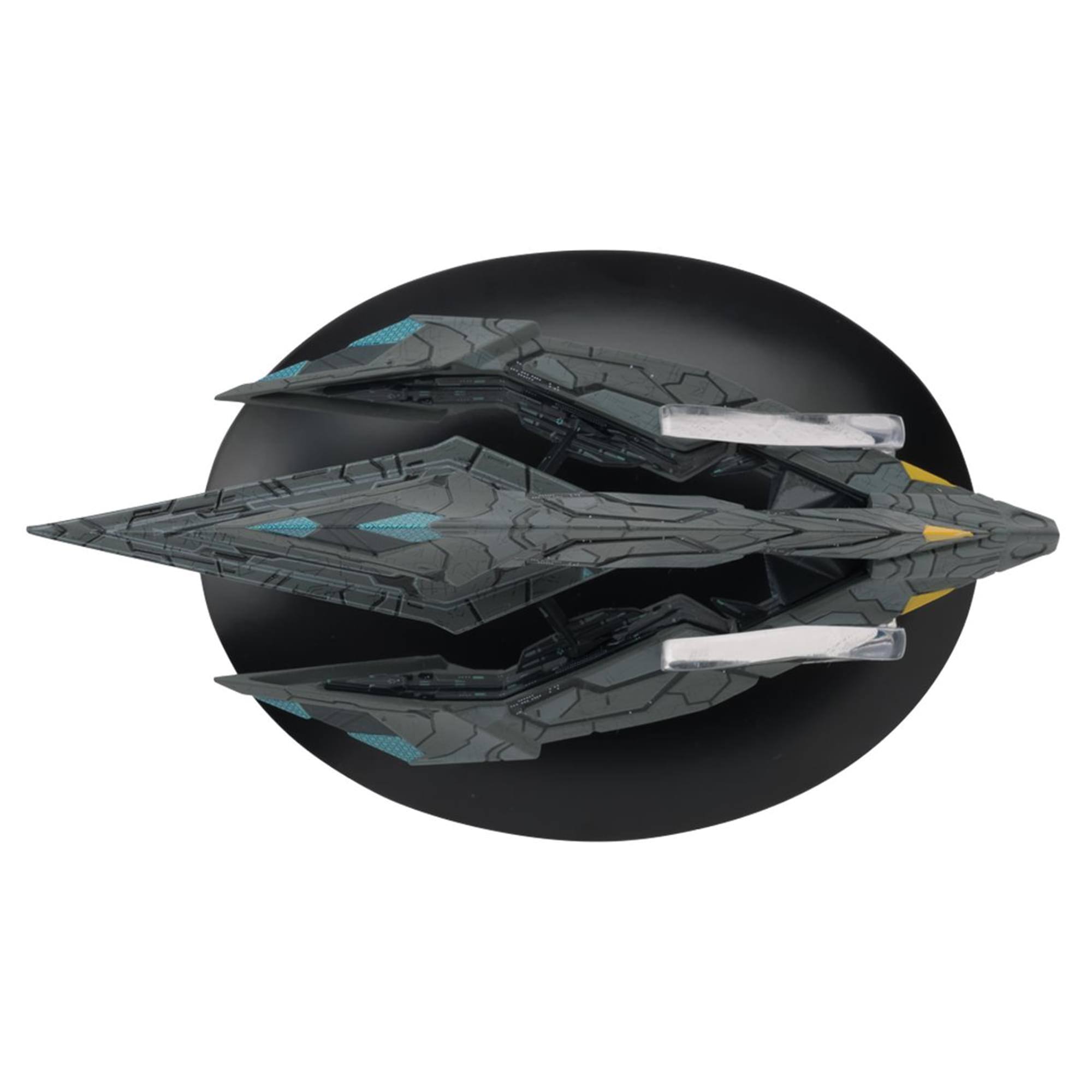 Alt View 2. Eaglemoss - Eaglemoss Star Trek Starship Replica | Recluse Class Tholian Carrier - Black/White.