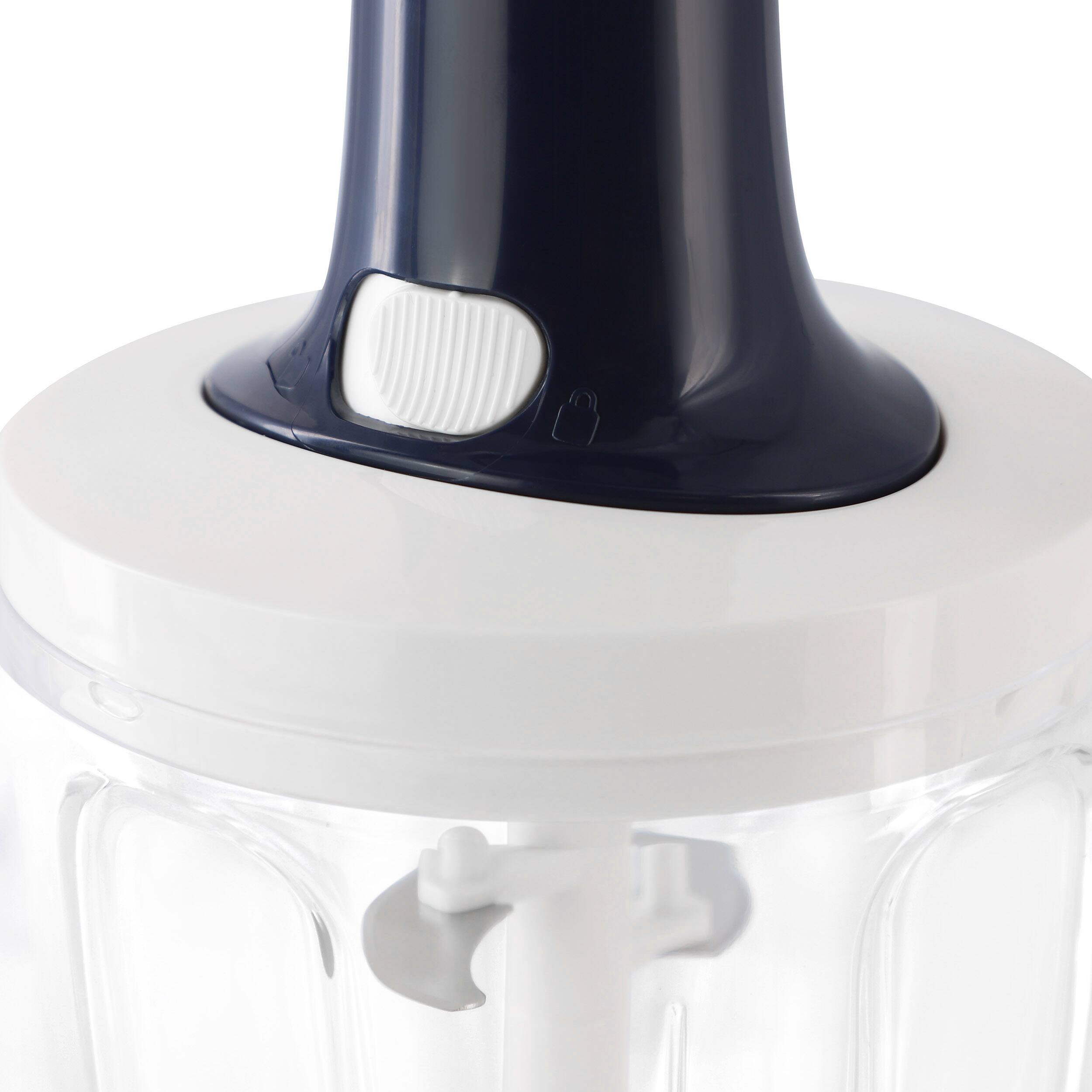 Alt View 3. Oster - Oster Hunterdale 9in x 5in Push Top Stainless Steel Vegetable Chopper in Navy.