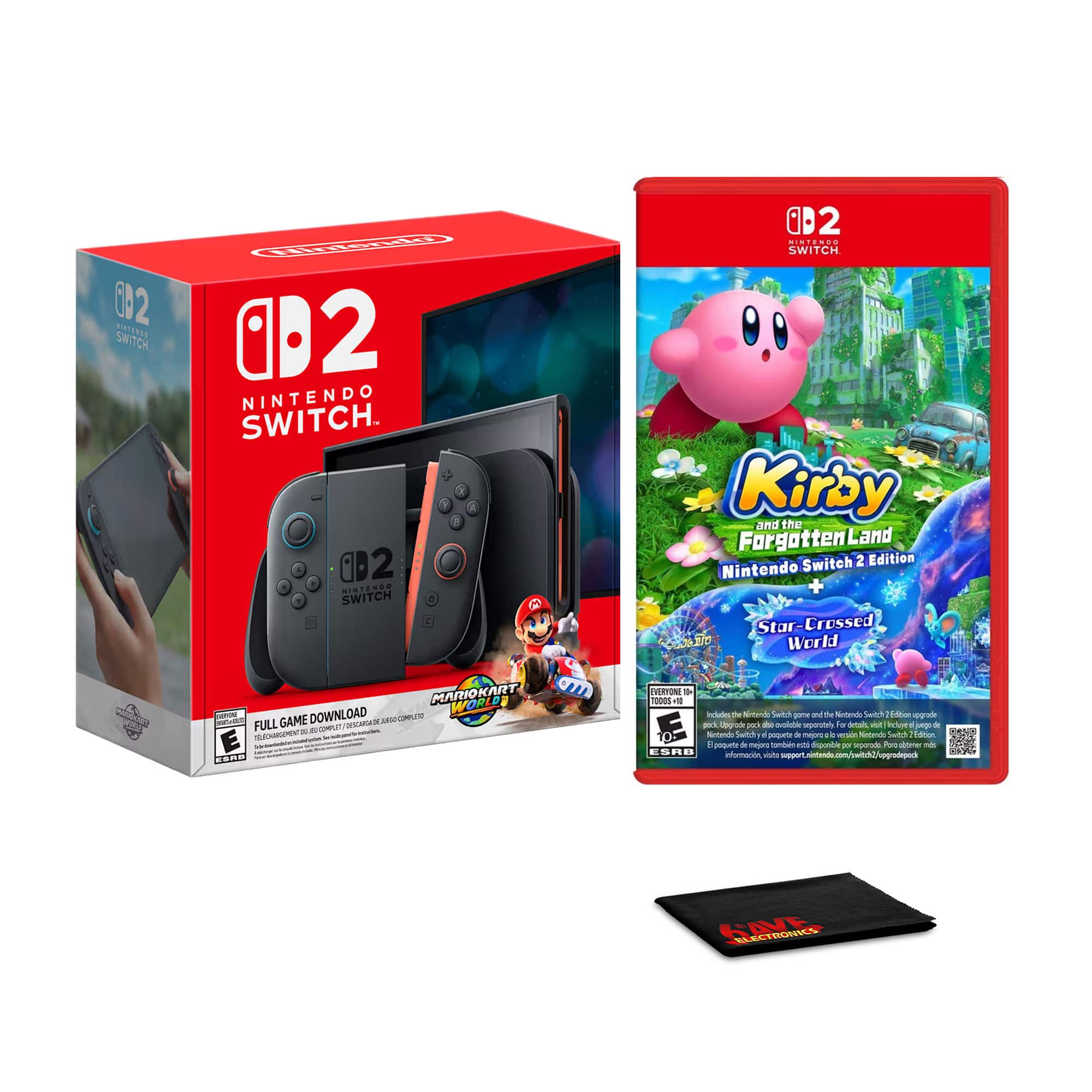 カービィ　Switch+マリオカート Switch 2, Mario Kart World Bundle, Kirby and the Forgotten