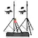 The text on the image is: "DE C OFT. 6 Universal Tripod Speaker Stand."
