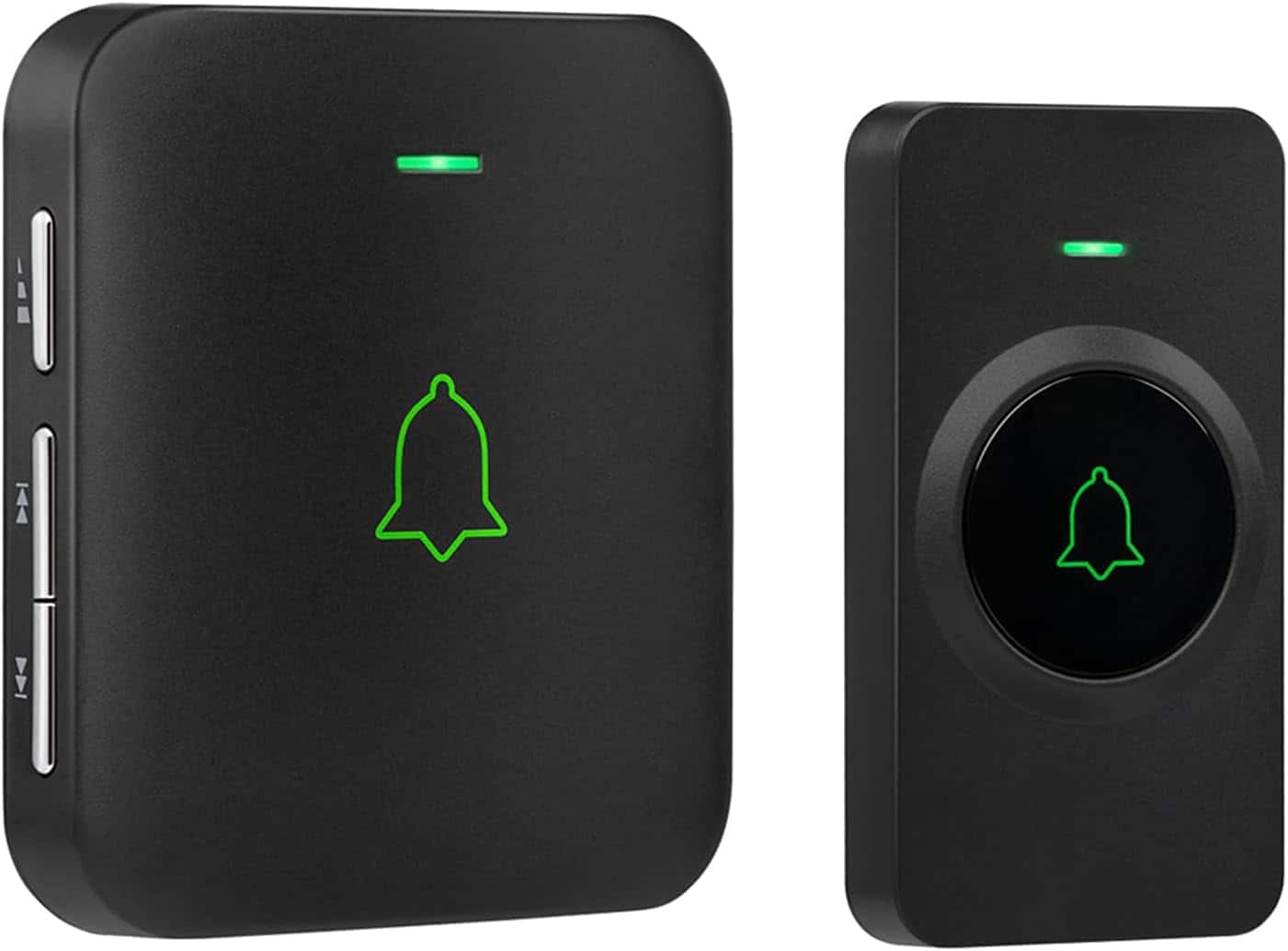 Schertz - Mini CB-11 Wireless Doorbell – 1000ft range, waterproof, 52 melodies, 5 volume levels, LED flash - Black