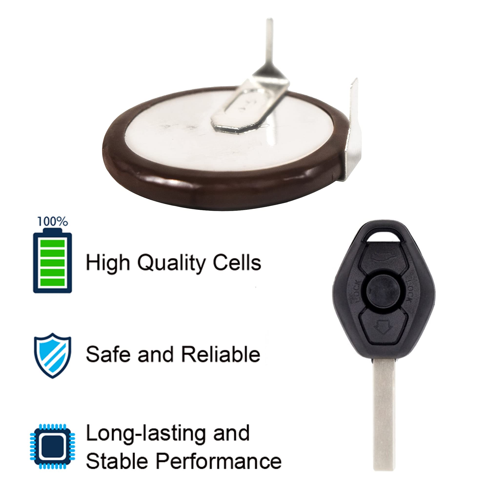 100% High Quality Cells Safe and Reliable LOCK. Long-lasting and Stable Performance