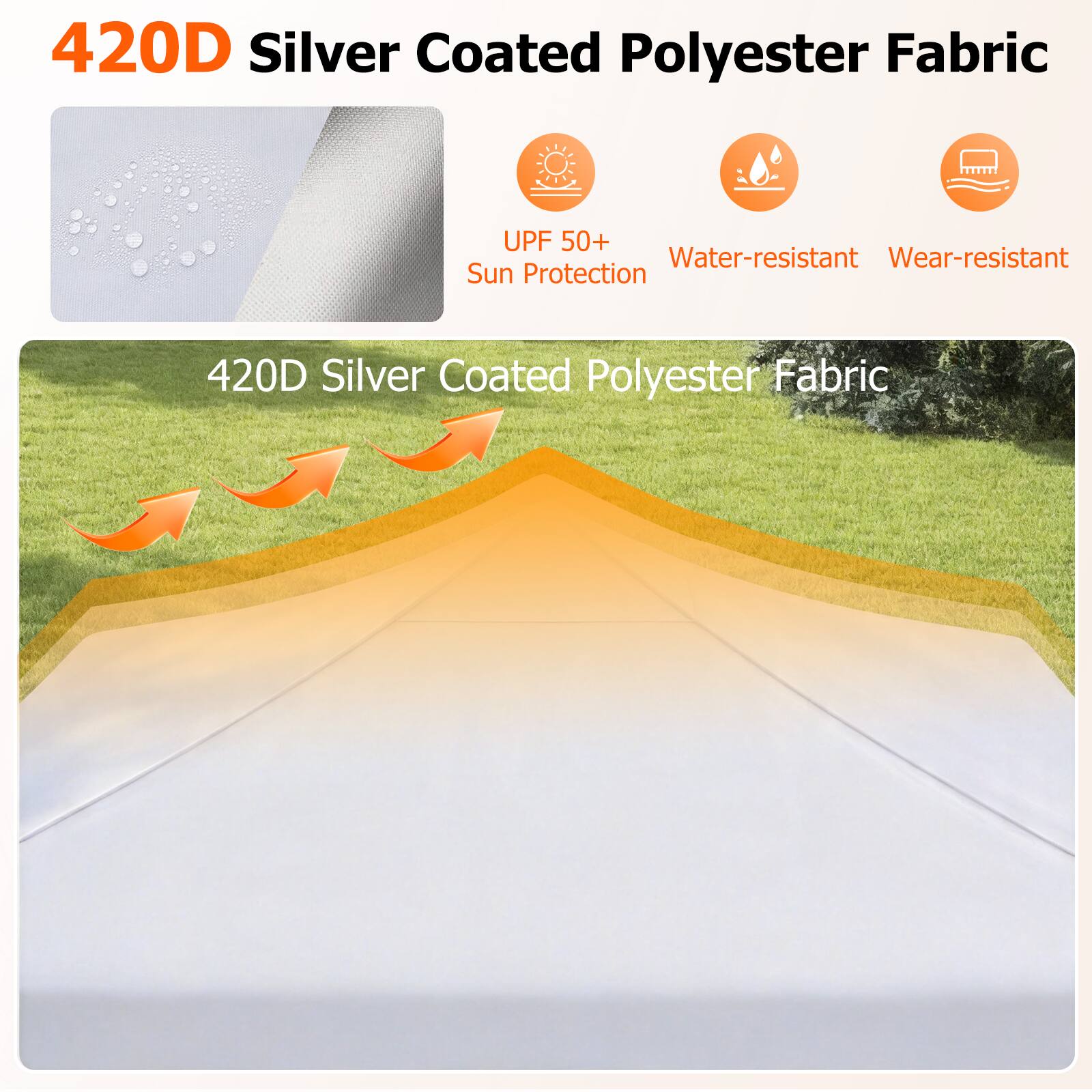 420D Silver Coated Polyester Fabric

UPF 50+ Sun Protection
Water-resistant
Wear-resistant