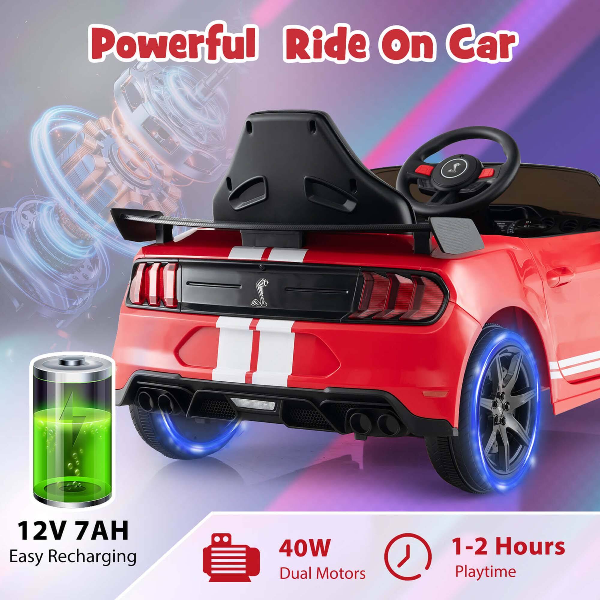 Powerful Ride On Car

12V 7AH Easy Recharging

40W Dual Motors

1-2 Hours Playtime
