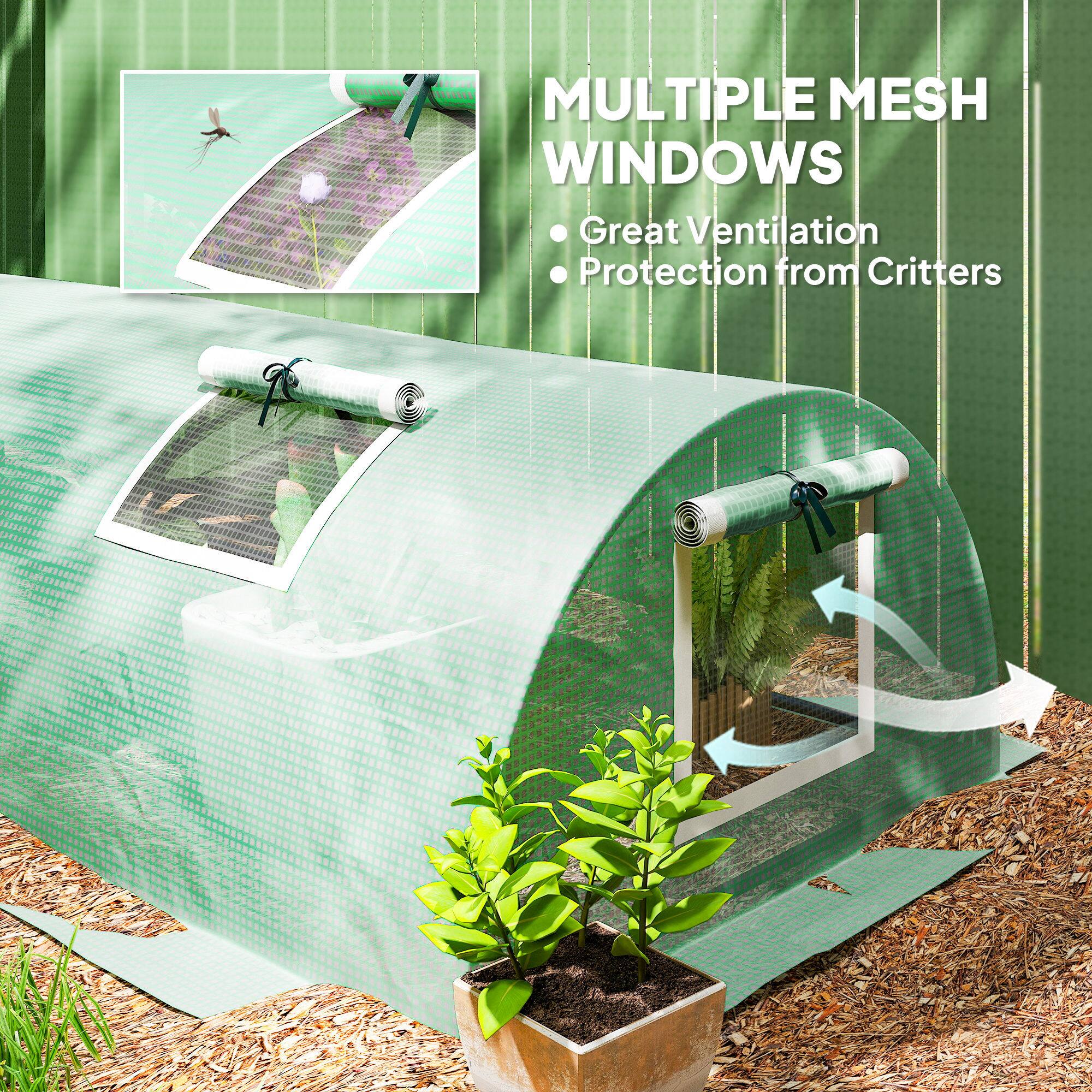 MULTIPLE MESH WINDOWS  
- Great Ventilation  
- Protection from Critters