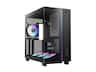 GAMDIAS - ATLAS M4 pc case ATX 4x120mm PWM ARGB fans, adjustable angle lower fan mount, Front-Mounted PSU Design - Black