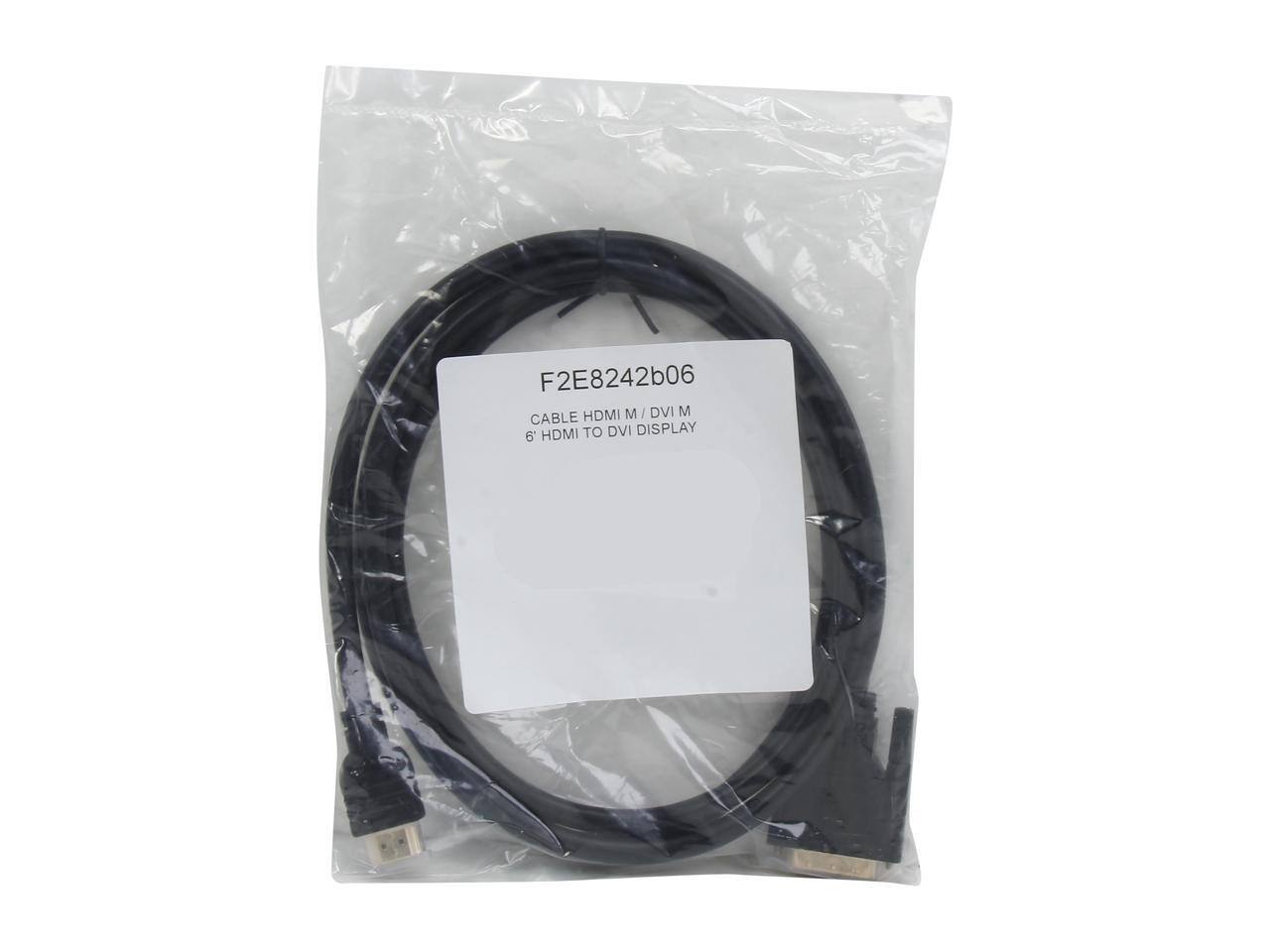 F2E8242b06 HDMI M : DVI M CABLE HDMI TO DVI DISPLAY 6'