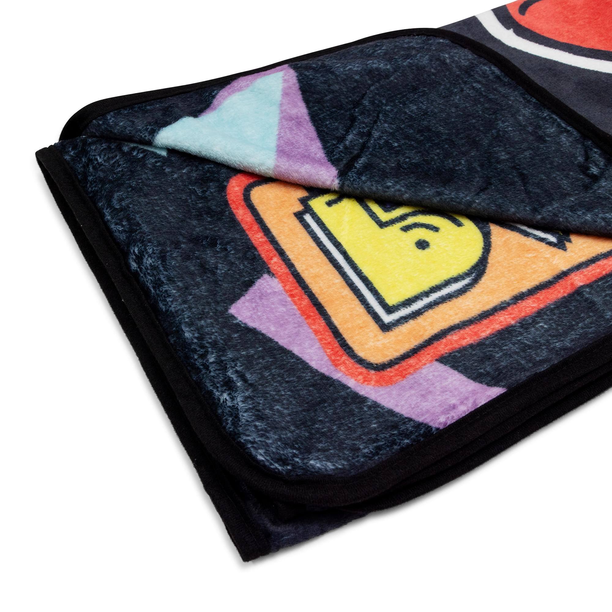 Alt View 10. Toynk - PAC-MAN Classic Jumping 45 x 60 Inch Throw Blanket - Yellow.