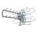 Alt View 1. QFX - HD/DTV/UHF/VHF/FM 360° Rotating Outdoor Antenna - Silver.
