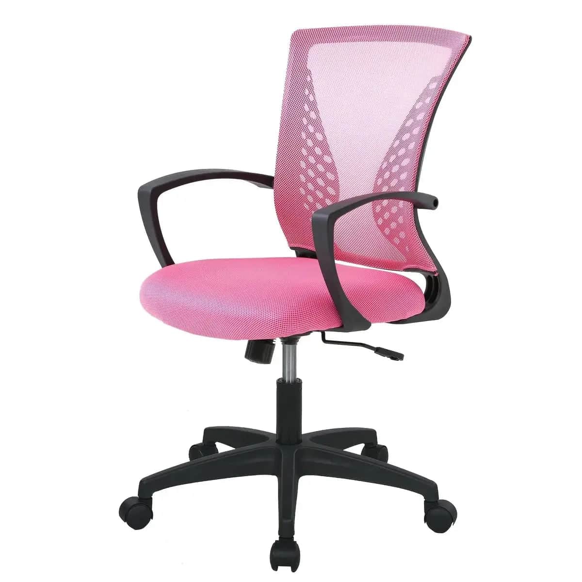 Ergonomic Office Chair with Lumbar Support and Adjustable Height - Orange