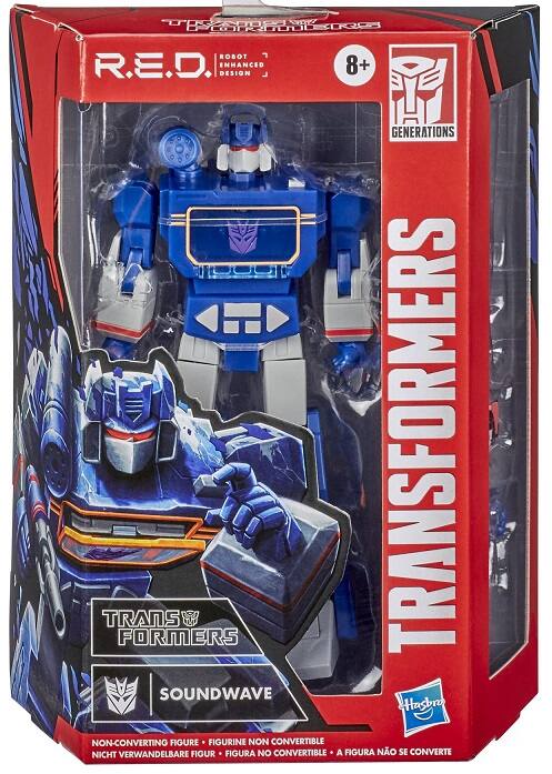 W00 W COTDDOL SP30 ROBOT  
R.E.D. ENHANCED DESIGN  
8+ GENERATIONS  
TRANSFORMERS  
SOUNDWAVE  
Hasbro  
NON-CONVERTING FIGURE  
FIGURINE NON CONVERTIBLE  
NICHT VERWANDELBARE FIGUR  
FIGURA NO CONVERTIBLE  
A FIGURA NÃO SE CONVERTE
