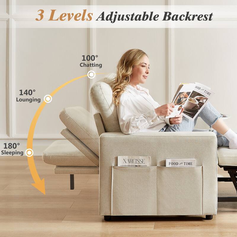 3 Levels Adjustable Backrest

- 100° Chatting
- 140° Lounging
- 180° Sleeping

Narcisse
Food & Time