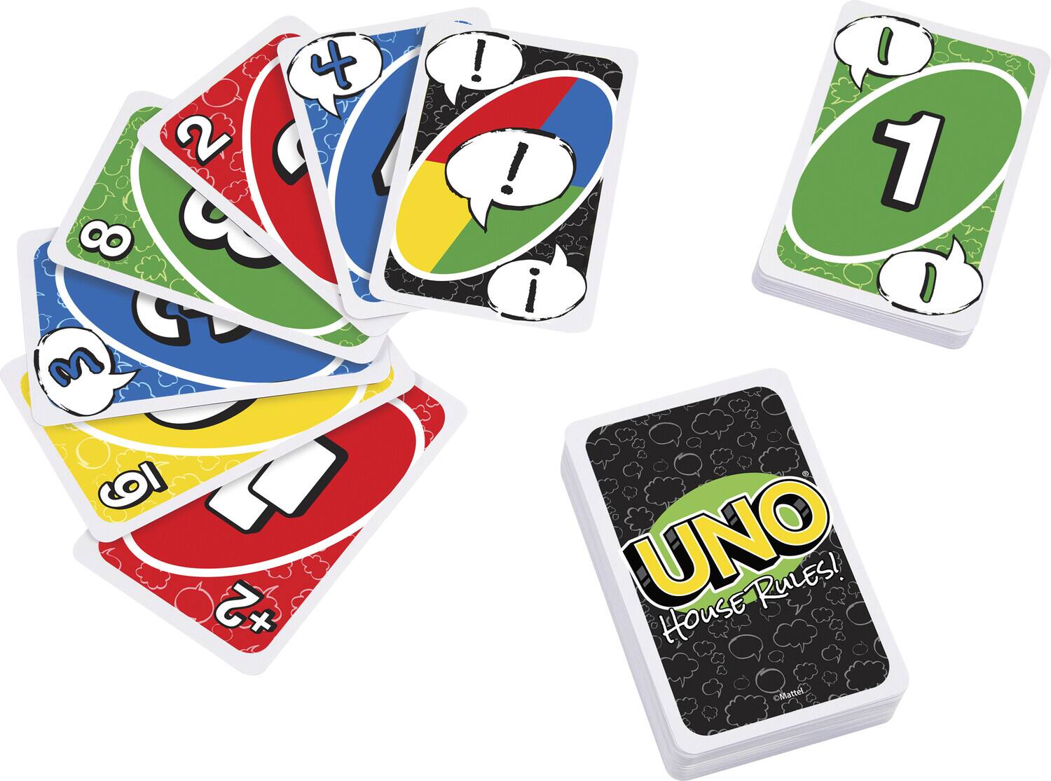 4 2 8 M 34 +2 ! ! i I 1 I I UNO RULES! HOUSE Mattel