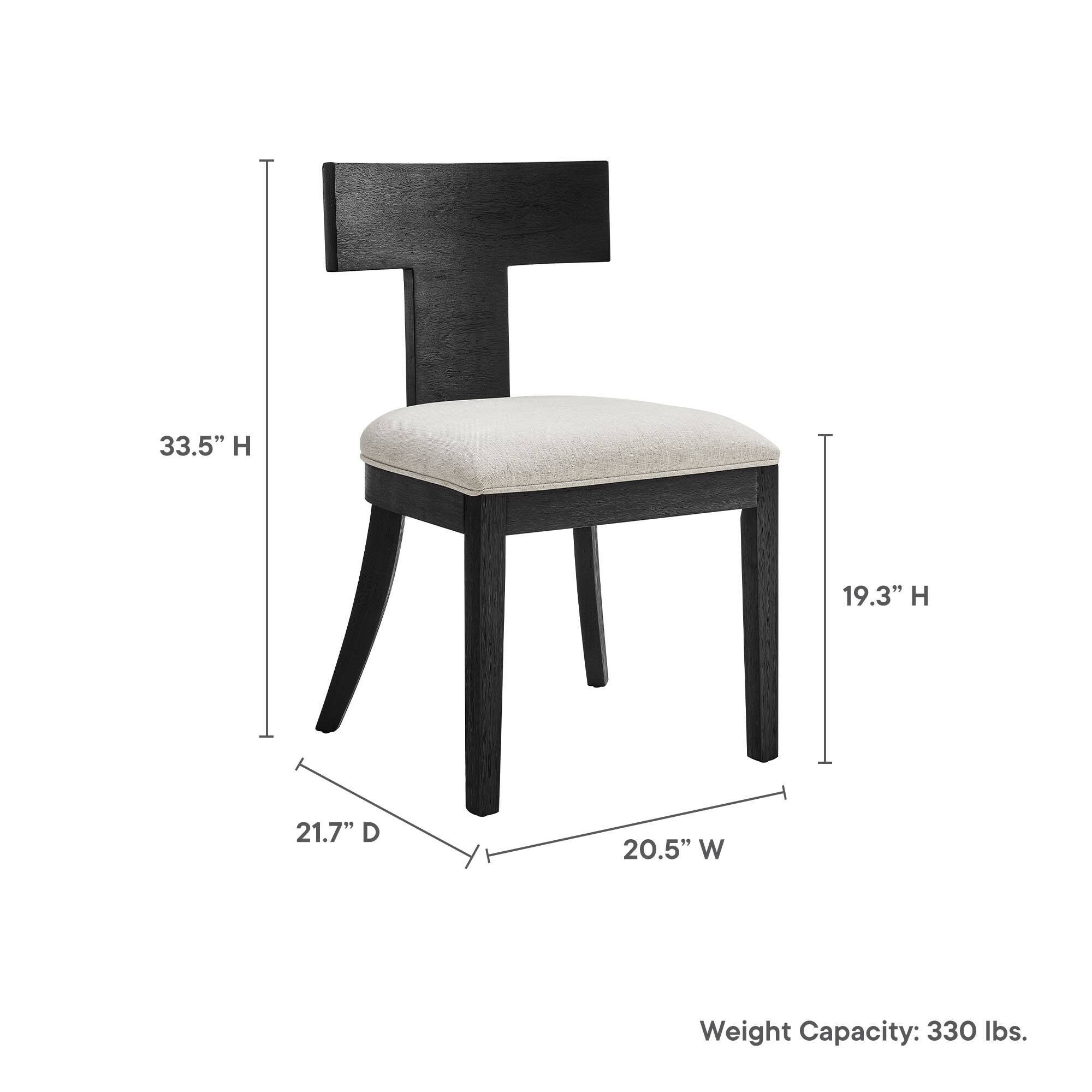 33.5" H  
19.3" H  
21.7" D  
20.5" W  
Weight Capacity: 330 lbs.