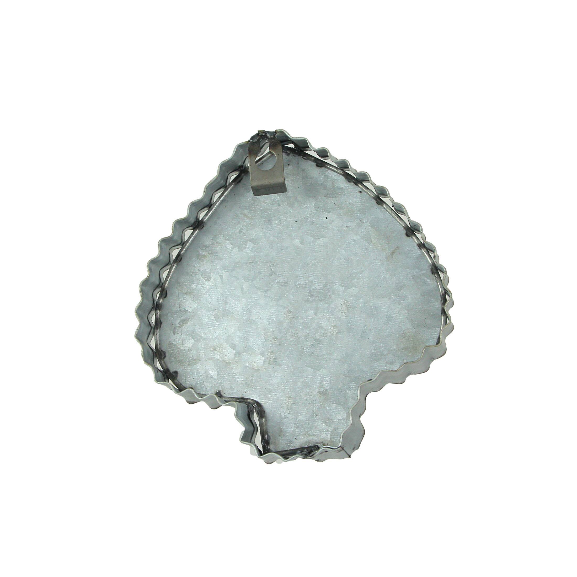 Alt View 2. Zeckos - Set of 4 Galvanized Zinc Finish Playing Card Suit Cookie Cutter Wall Hooks - Silver.