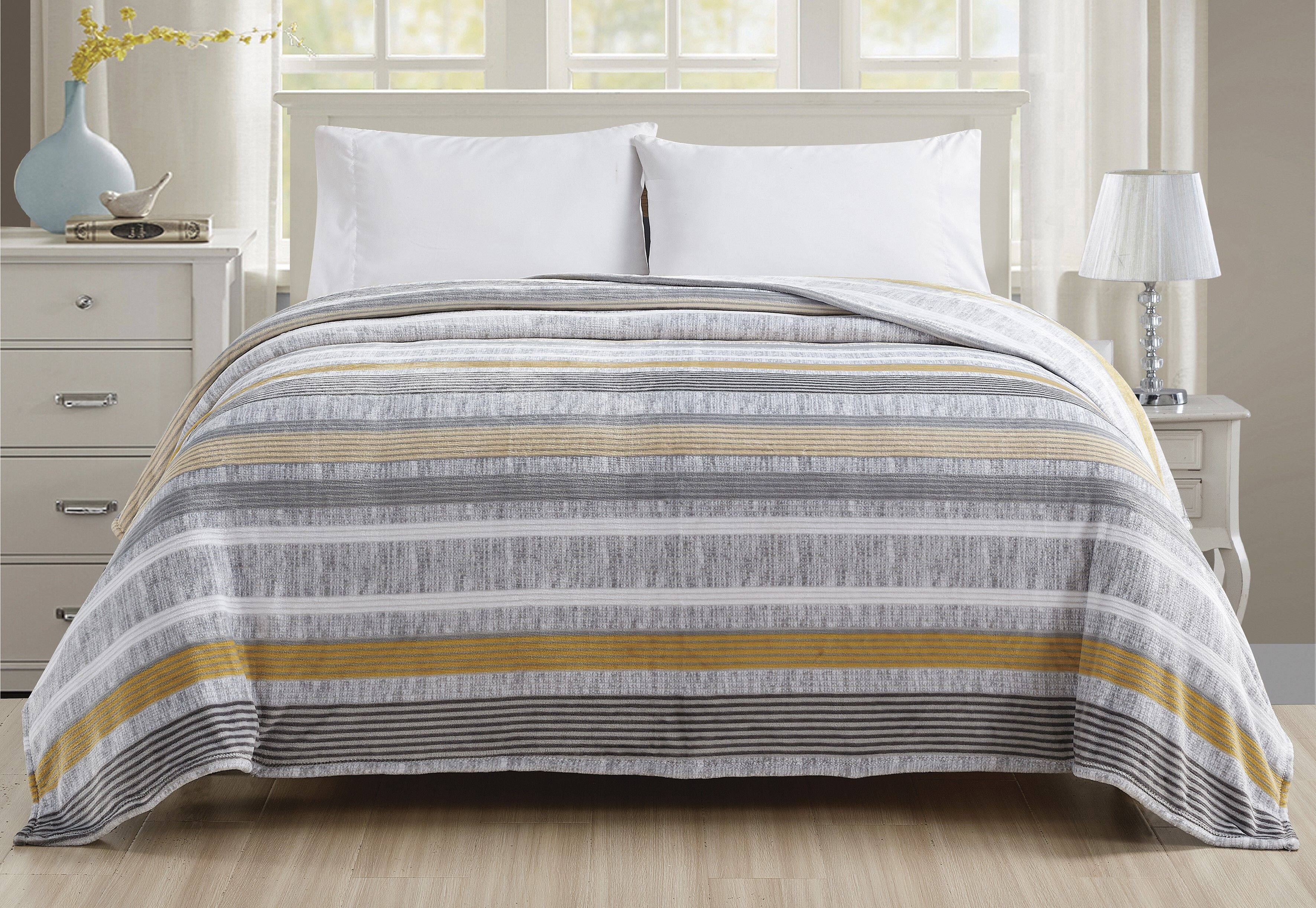 Back. Noble House - Noble House Extra Comfy & Soft Lightweight  Blanket Queen & King - Brea - Brea.