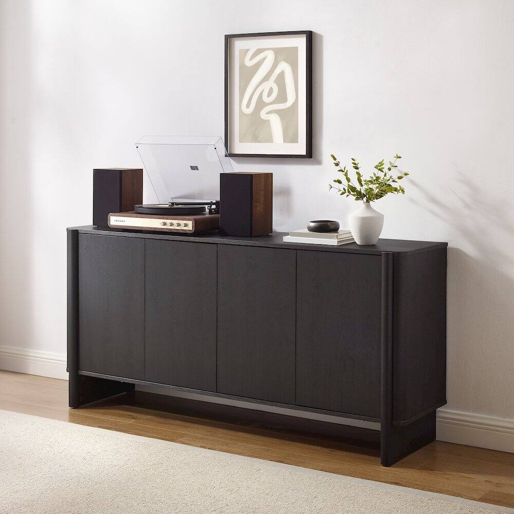 Alt View 10. Crosley Furniture - Wesley Sideboard - Black.