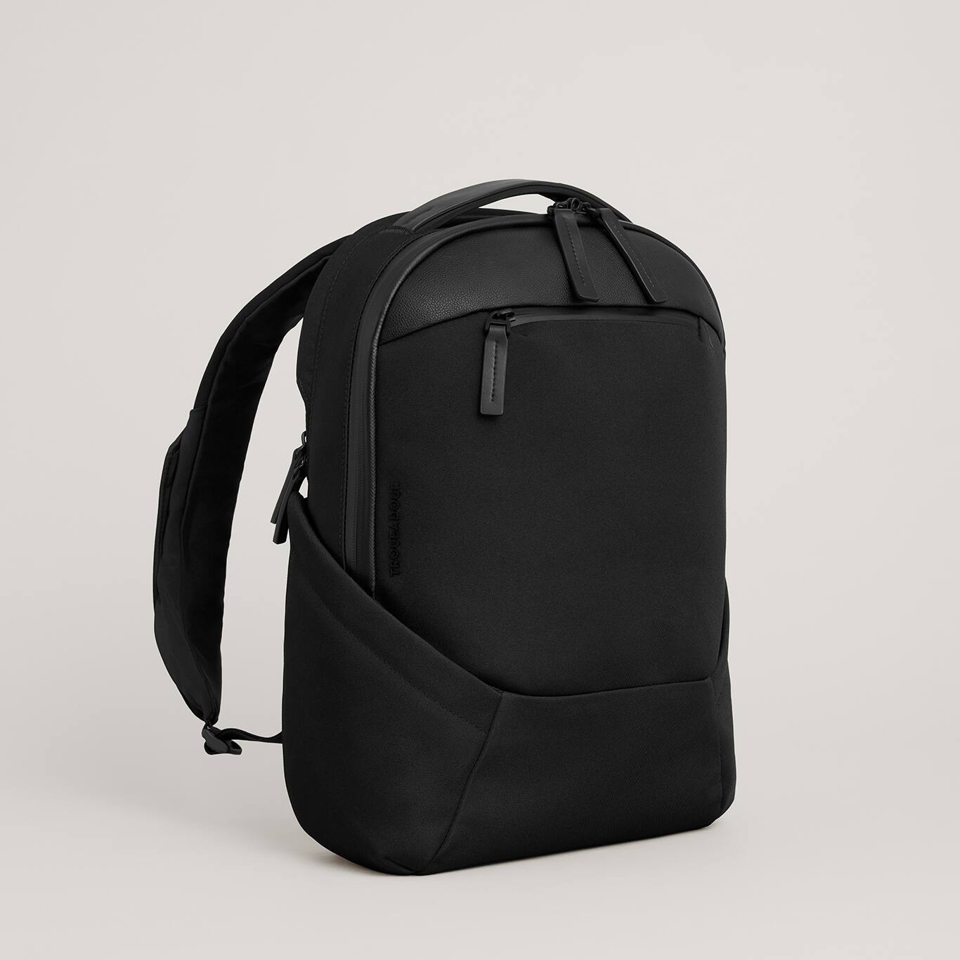 Angle. Troubadour - Apex Compact Laptop Backpack 4.0 - Black.