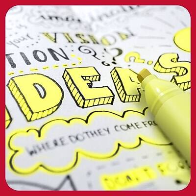 Sure, here is the corrected text:

"VISION IDEAS  
WHERE DO THEY COME FROM?"