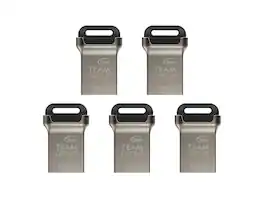 Team Group - Team 640GB (128GB x 5) C162 USB 3.2 Gen 1 Flash Drive, Up to 140MB/s (TC1623128GB01) - Black
