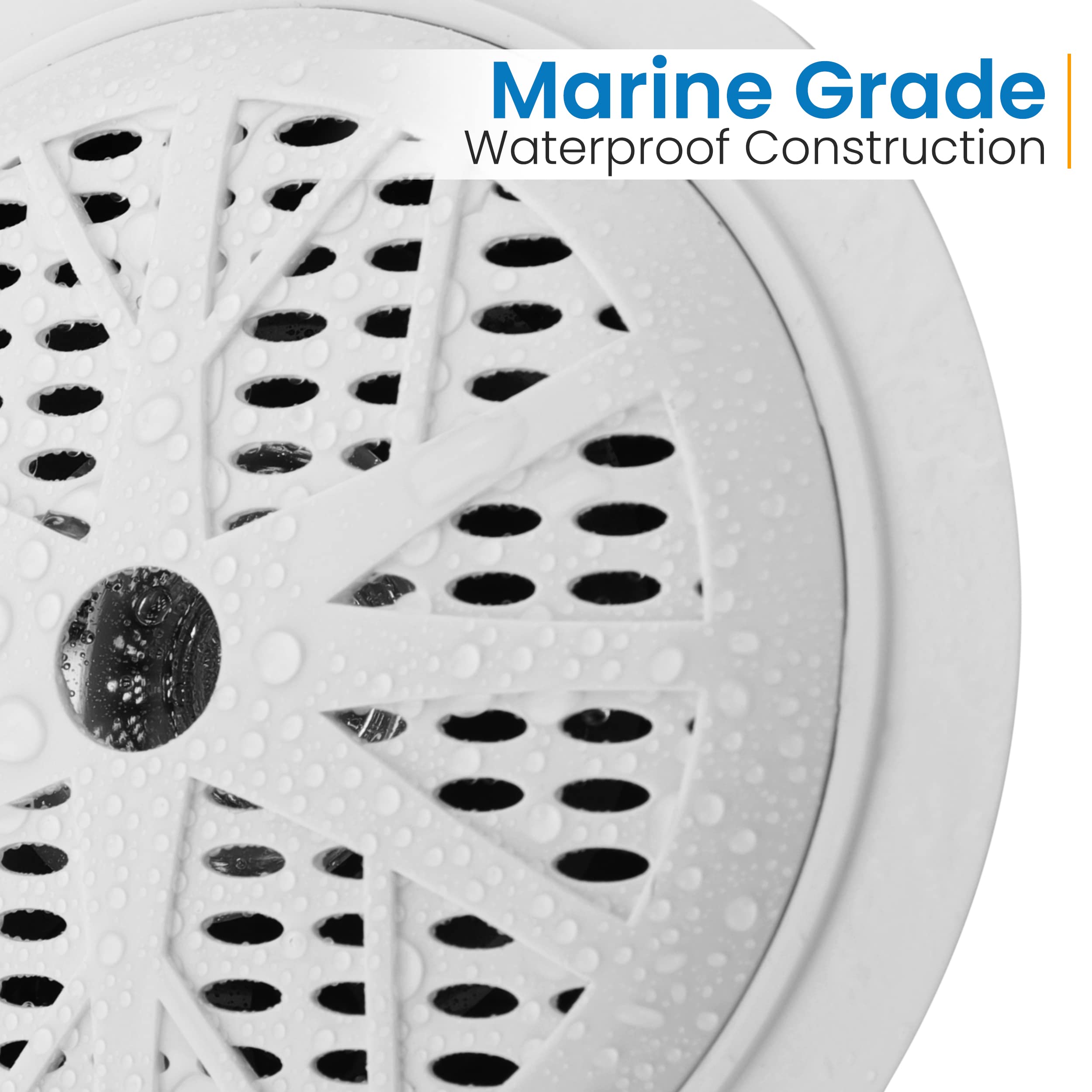 Marine Grade
Waterproof Construction