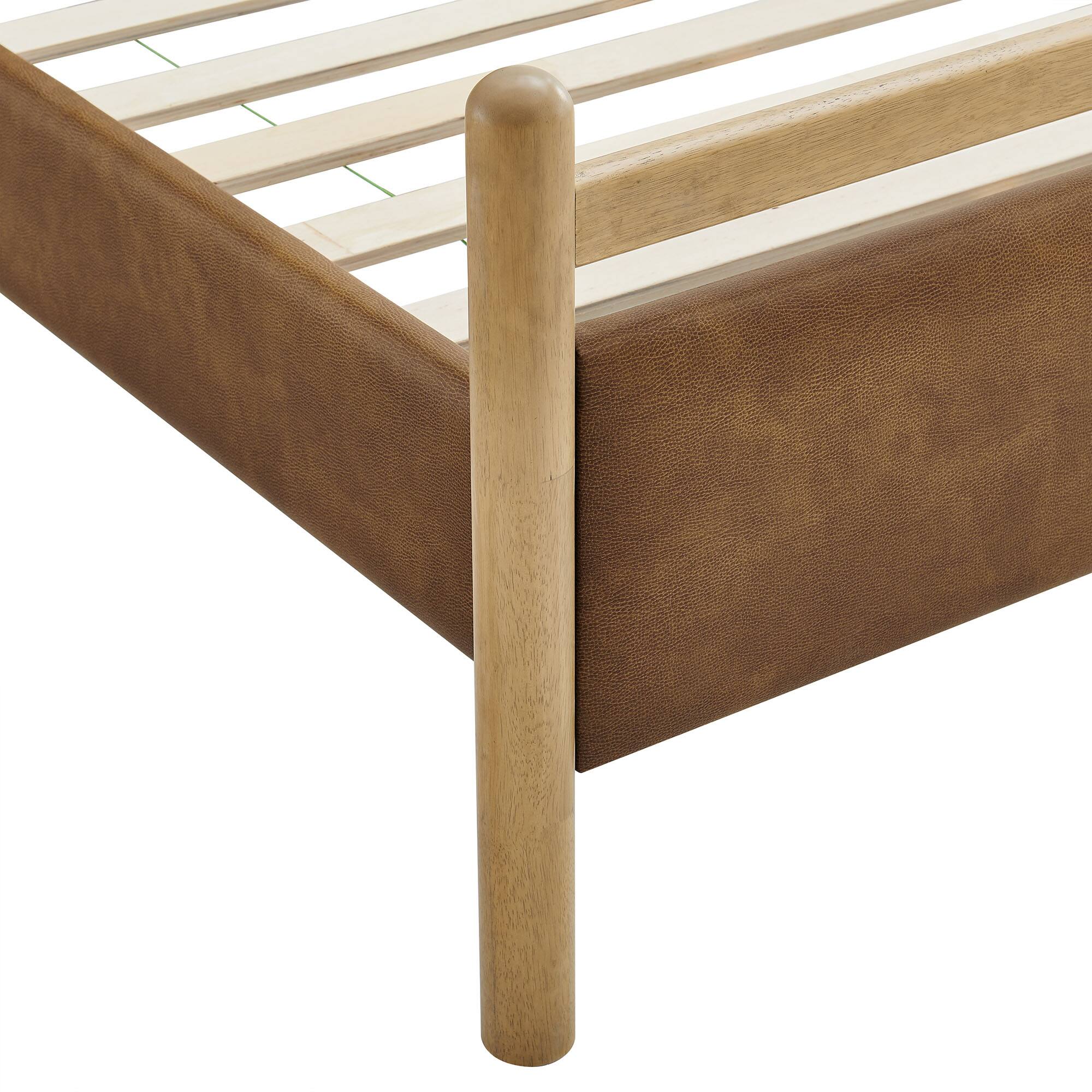 Alt View 6. Modway - Ginny Platform Bed Frame by Modway - Light Oak Canyon.
