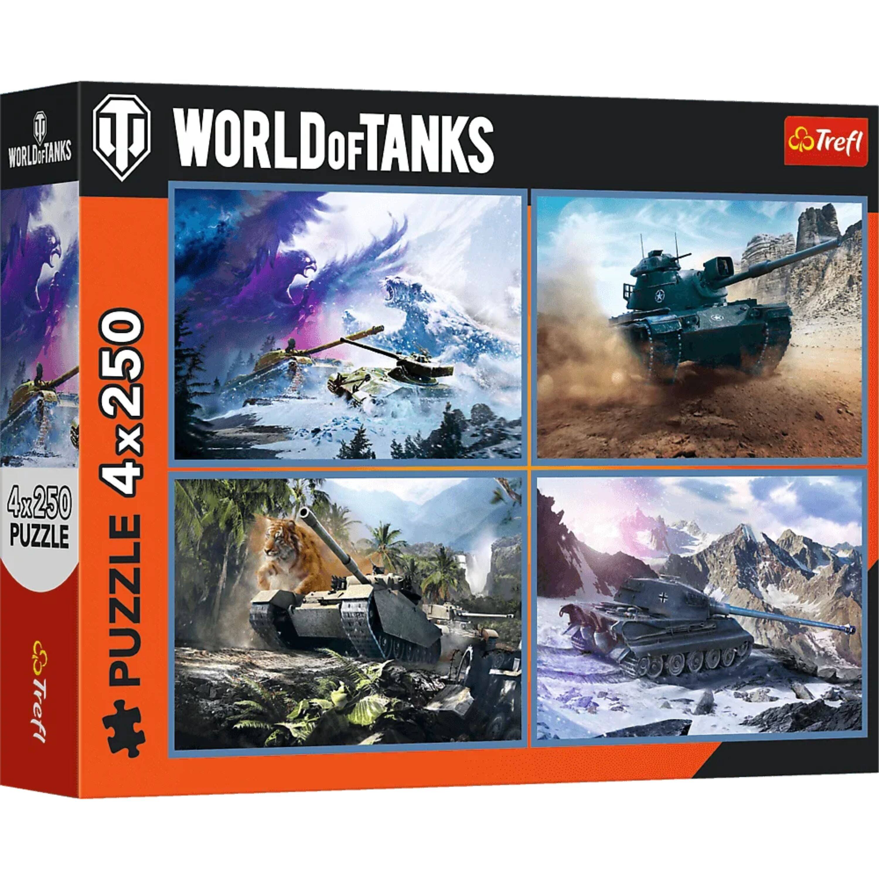 Trefl - World of Tanks The Great Tank Battle 4x250 Piece Puzzle price history on PriceWatchPro