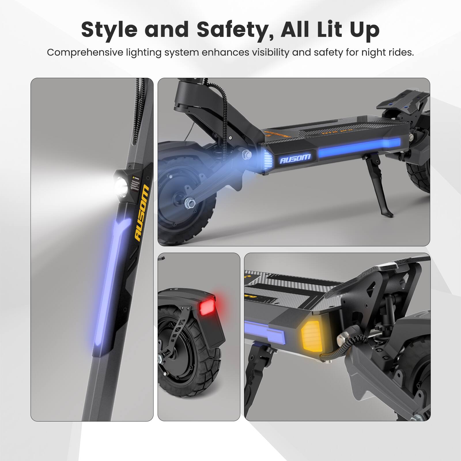 Style and Safety, All Lit Up

Comprehensive lighting system enhances visibility and safety for night rides.