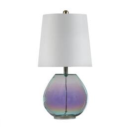 Luckbyte - Ranier Iridescent Glass Table Lamp