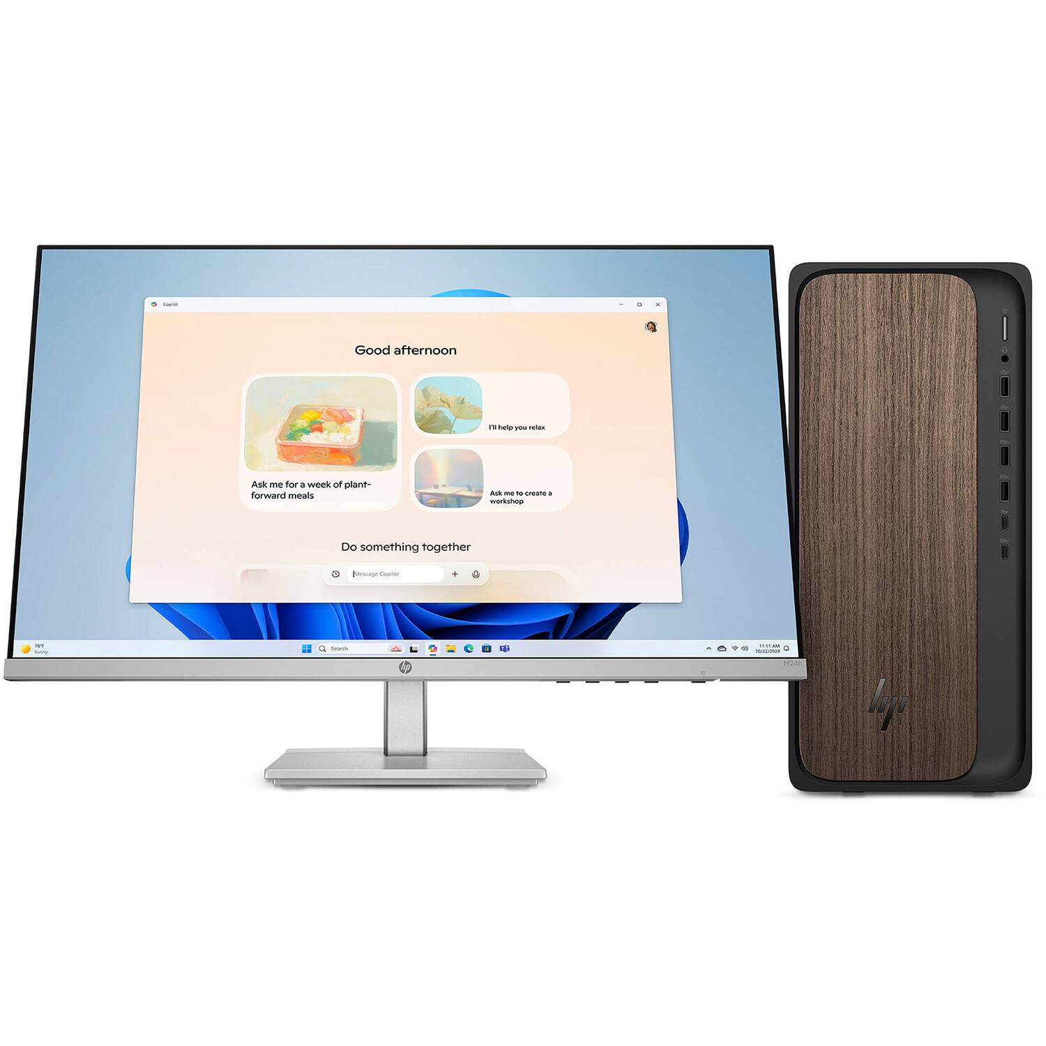 HP Upgraded OmniDesk Desktop (Ultra 7 265, 64GB, 4TB SSD, Intel
