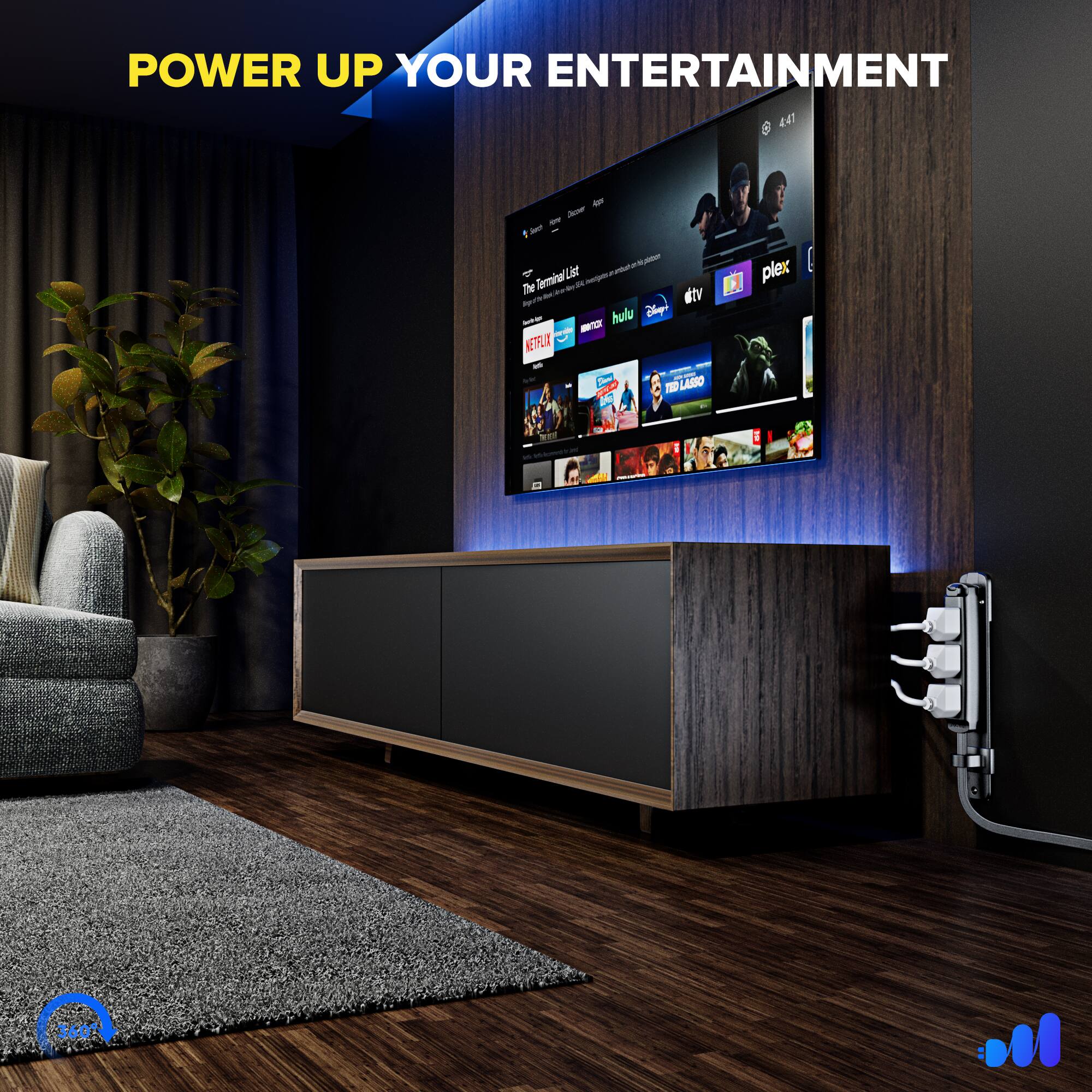 POWER UP YOUR ENTERTAINMENT

8 447 4 - - 1 -  - 1ie ma plex Semile' - a The - au - dtv D i hulo lqp -  - KETRAX V -  - LABRO  D 360