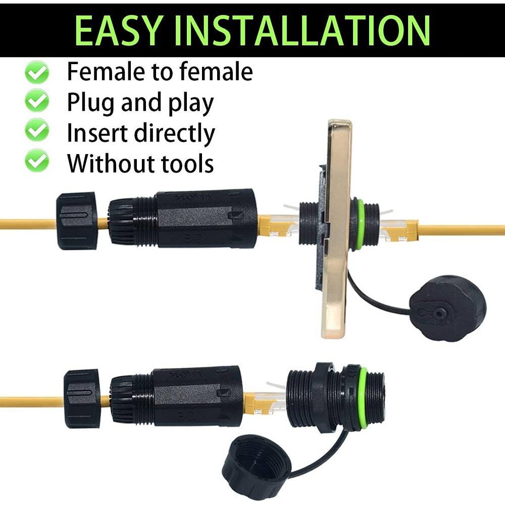 EASY INSTALLATION

- Female to female
- Plug and play
- Insert directly
- Without tools