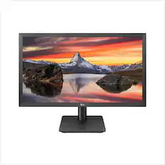 Front. LG - LG 22MP410-B 22” Full HD (1920 x 1080) VA Display with AMD FreeSync, OnScreen Control - Black.