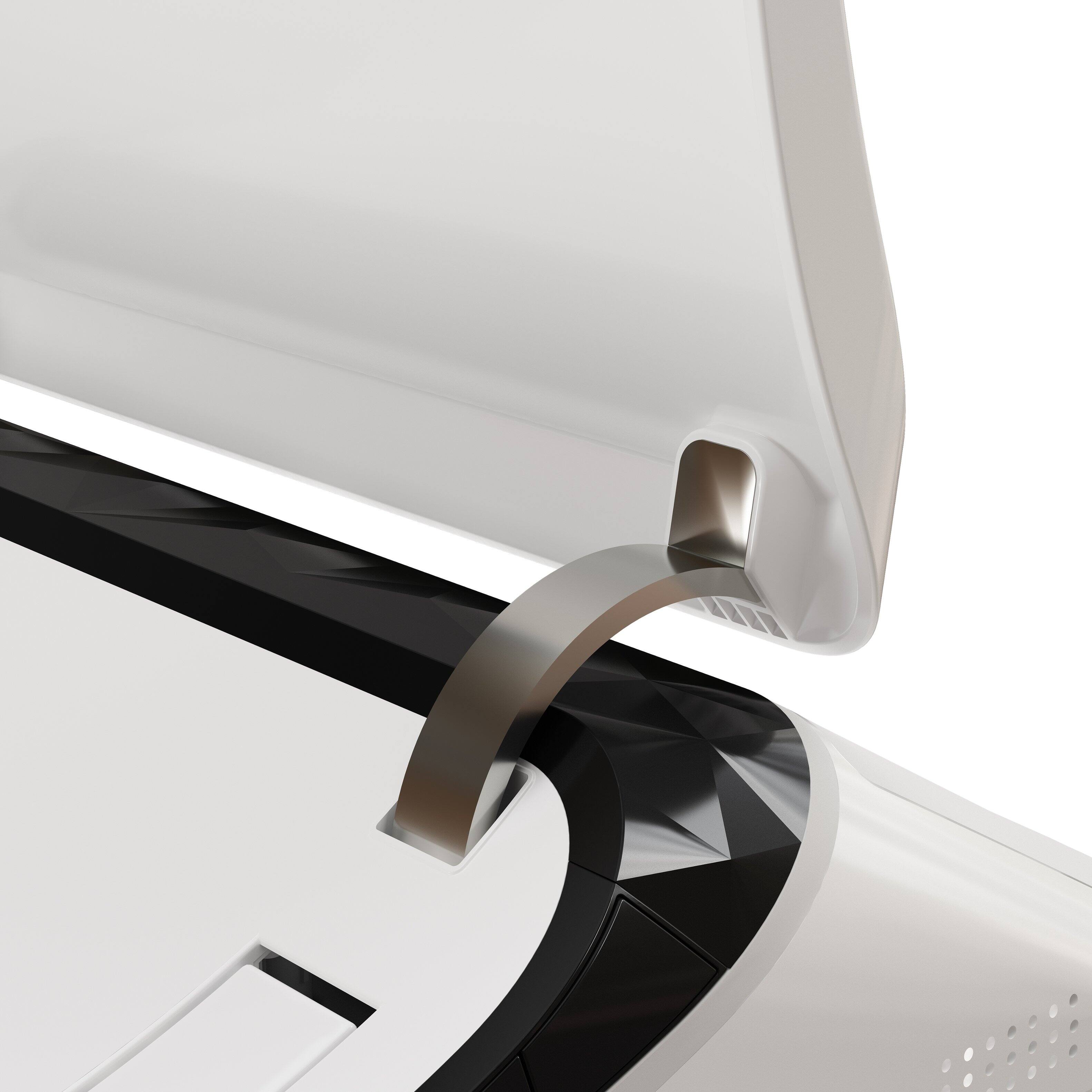 Alt View 2. TOTTE - Smart Bidet Toilet, Auto Open/Close Lid, Heated Seat, Warm Air Dryer, Aromatherapy & UV Sterilization - White.