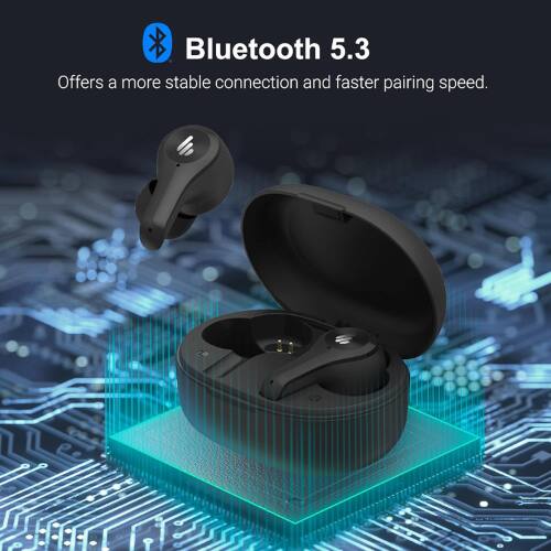 Bluetooth 5.3 offers a more stable connection and faster pairing speed.